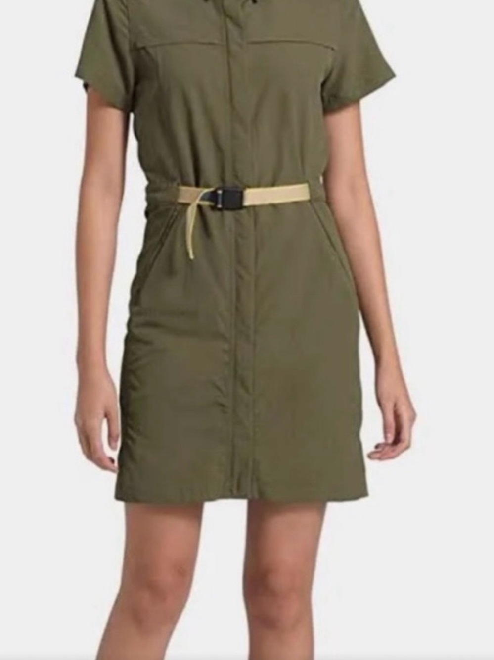 The North Face Olive Green Short-Sleeve Utility Dress
